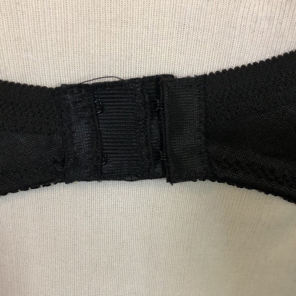 Vintage ORNELLA size 38C Bra Lingerie Deadstock Hong Kong Black Soft Cup NEW